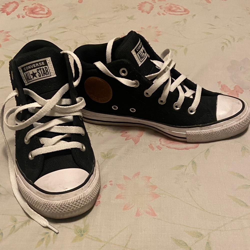 Converse Black and White High-Top Sneakers